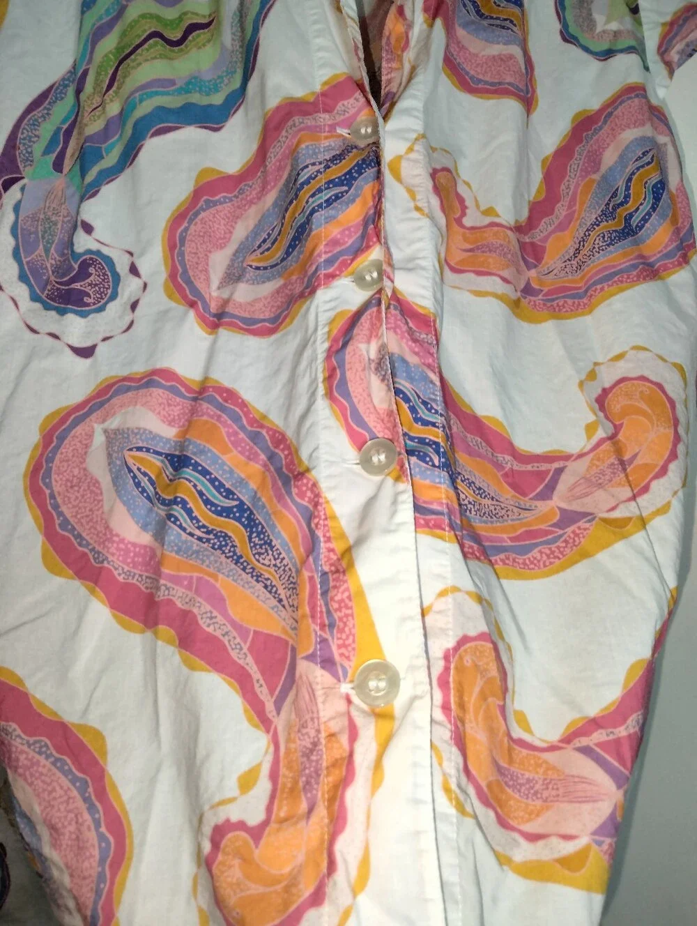 The Cat's Pajamas (Sz S) Multicolored Paisley-Print Short-Sleeve 2PC Pajama Set
